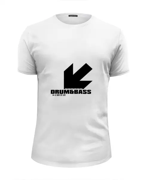 Заказать мужскую футболку в Москве. Футболка базовая Drum 'n'Bass от Дарья  - готовые дизайны и нанесение принтов.