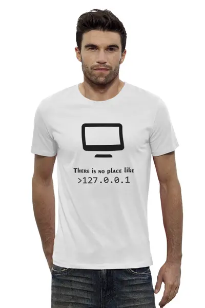 Заказать мужскую футболку в Москве. Футболка базовая Loopback от Илья Куранов - готовые дизайны и нанесение принтов.