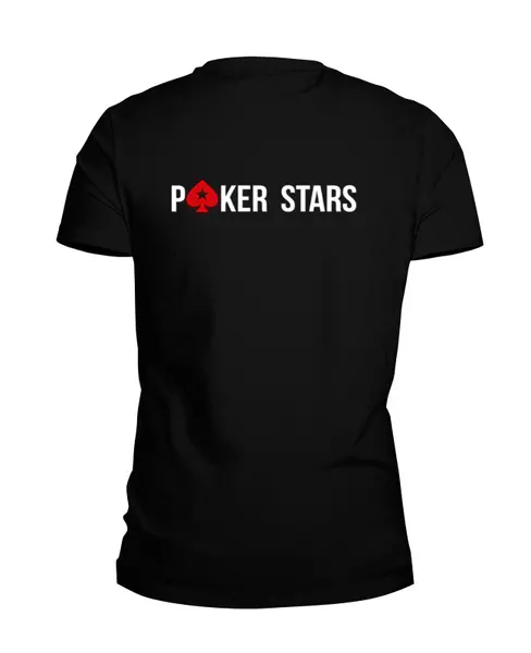 Заказать мужскую футболку в Москве. Футболка базовая PokerStars от Moroz - готовые дизайны и нанесение принтов.