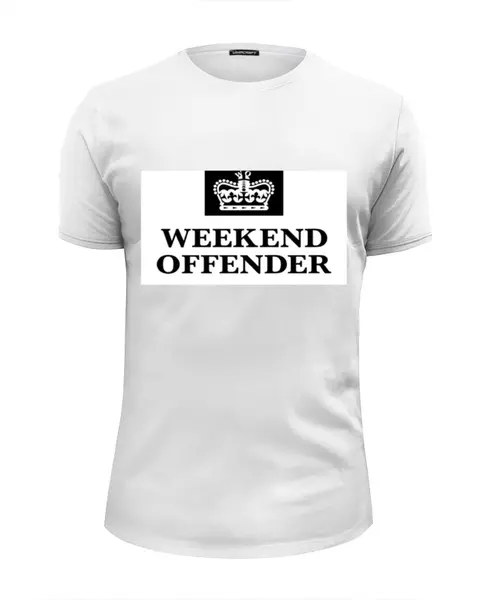 Заказать мужскую футболку в Москве. Футболка базовая weekend offender kids от торгаш - готовые дизайны и нанесение принтов.