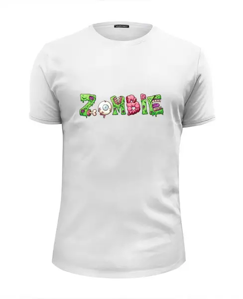 Заказать мужскую футболку в Москве. Футболка базовая Zombie от THE_NISE  - готовые дизайны и нанесение принтов.