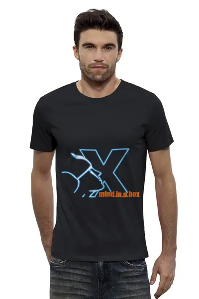 Заказать мужскую футболку в Москве. Футболка базовая mind.in.a.box / Face Logo от OEX design - готовые дизайны и нанесение принтов.