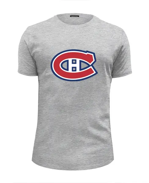 Заказать мужскую футболку в Москве. Футболка базовая Montreal Canadiens / NHL Canada от KinoArt - готовые дизайны и нанесение принтов.