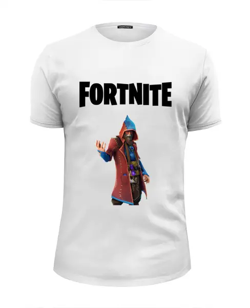 Заказать мужскую футболку в Москве. Футболка базовая Fortnite от AstArt - готовые дизайны и нанесение принтов.