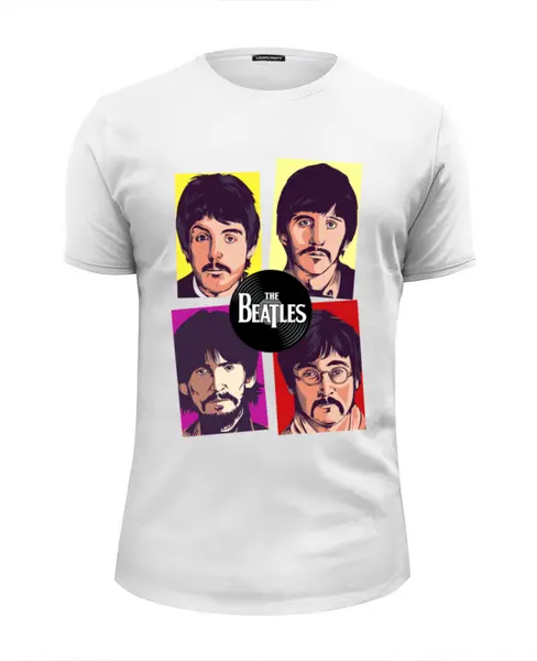 Заказать мужскую футболку в Москве. Футболка базовая ✪ The Beatles ✪ от balden - готовые дизайны и нанесение принтов.