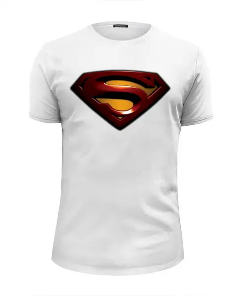 Заказать мужскую футболку в Москве. Футболка базовая Superman от painter13 - готовые дизайны и нанесение принтов.