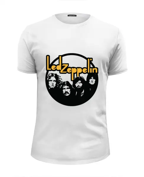 Заказать мужскую футболку в Москве. Футболка базовая Led Zeppelin от Easy-store - готовые дизайны и нанесение принтов.