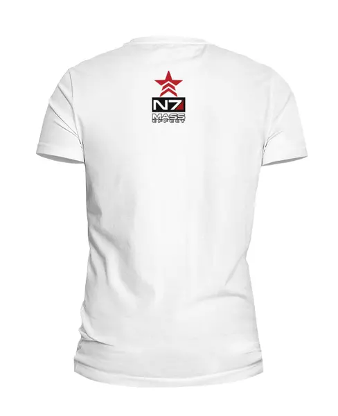 Заказать мужскую футболку в Москве. Футболка базовая Mass Effect N7 StarShip Edition от deppski - готовые дизайны и нанесение принтов.