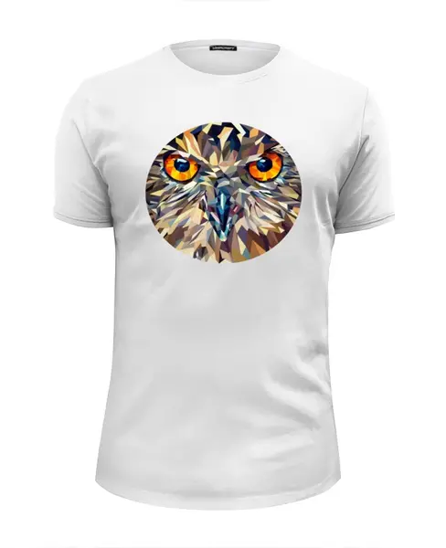 Заказать мужскую футболку в Москве. Футболка базовая Fantastical owl от alexru - готовые дизайны и нанесение принтов.