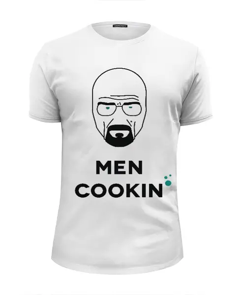 Заказать мужскую футболку в Москве. Футболка базовая Breaking Bad MEN COOKING от BrBa - готовые дизайны и нанесение принтов.