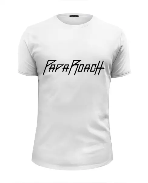 Заказать мужскую футболку в Москве. Футболка базовая Papa Roach от Анастасия Вахрушева - готовые дизайны и нанесение принтов.