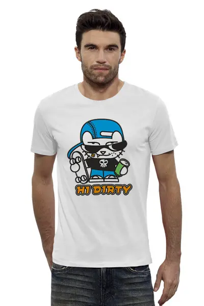 Заказать мужскую футболку в Москве. Футболка базовая Hi Dirty! от balden - готовые дизайны и нанесение принтов.