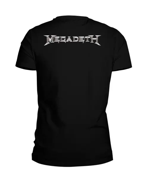Заказать мужскую футболку в Москве. Футболка базовая Megadeth от Leichenwagen - готовые дизайны и нанесение принтов.