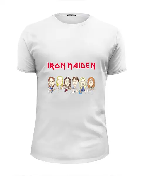 Заказать мужскую футболку в Москве. Футболка базовая "Iron maiden" от Fedor - готовые дизайны и нанесение принтов.