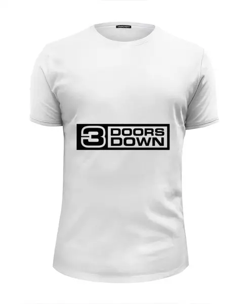 Заказать мужскую футболку в Москве. Футболка базовая 3 Doors Down от Fedor - готовые дизайны и нанесение принтов.