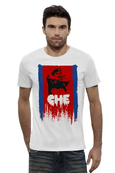 Заказать мужскую футболку в Москве. Футболка базовая СHE Guevara  от Just kidding - готовые дизайны и нанесение принтов.