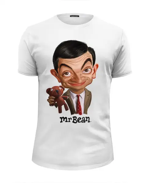 Заказать мужскую футболку в Москве. Футболка базовая Mr.Bean от Leichenwagen - готовые дизайны и нанесение принтов.