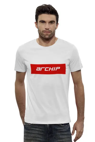 Заказать мужскую футболку в Москве. Футболка базовая Archip от THE_NISE  - готовые дизайны и нанесение принтов.