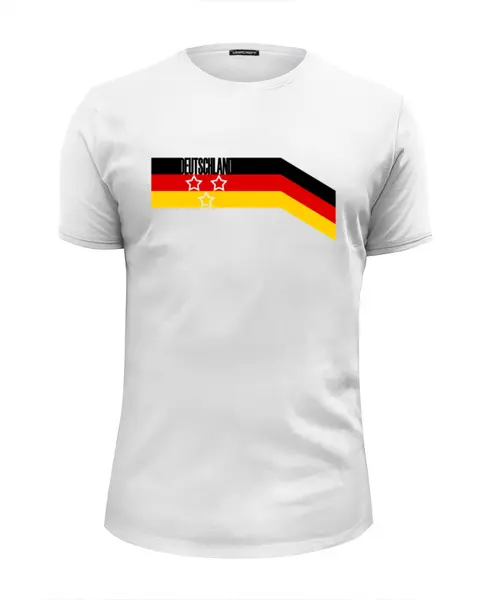 Заказать мужскую футболку в Москве. Футболка базовая Германия от printik - готовые дизайны и нанесение принтов.