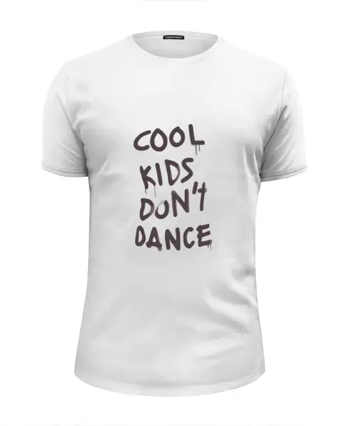 Заказать мужскую футболку в Москве. Футболка базовая Cool kids don't dance от priceless - готовые дизайны и нанесение принтов.