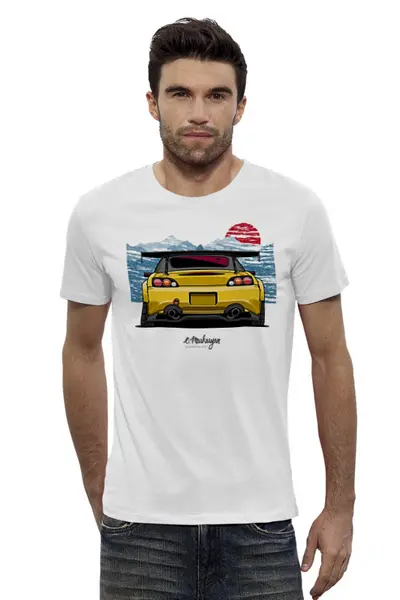 Заказать мужскую футболку в Москве. Футболка базовая Honda S2000 от Oleg Markaryan - готовые дизайны и нанесение принтов.