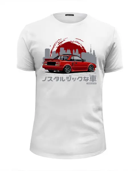 Заказать мужскую футболку в Москве. Футболка базовая Toyota MR2 от Oleg Markaryan - готовые дизайны и нанесение принтов.
