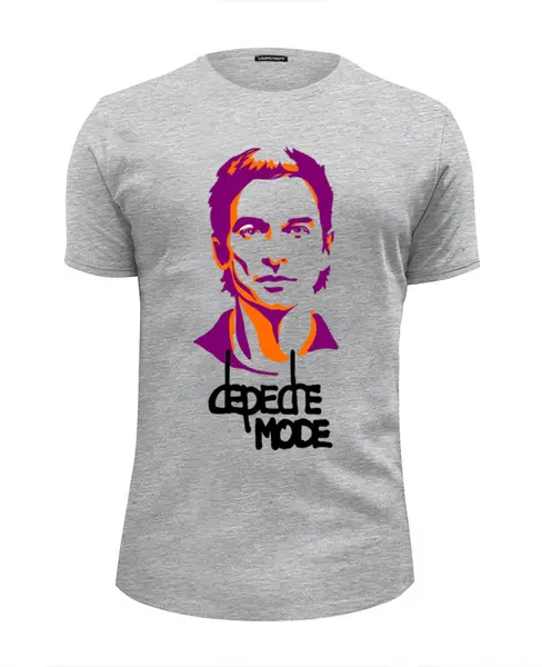 Заказать мужскую футболку в Москве. Футболка базовая Depeche Mode от Leichenwagen - готовые дизайны и нанесение принтов.