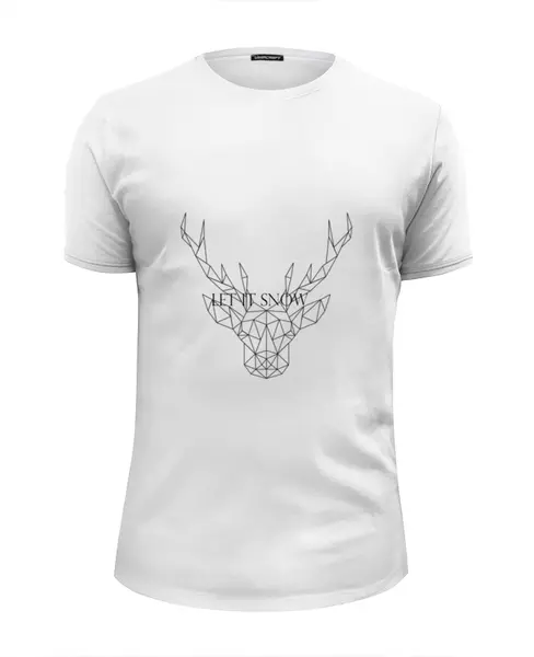 Заказать мужскую футболку в Москве. Футболка базовая Dear Deer от Disignshop - готовые дизайны и нанесение принтов.
