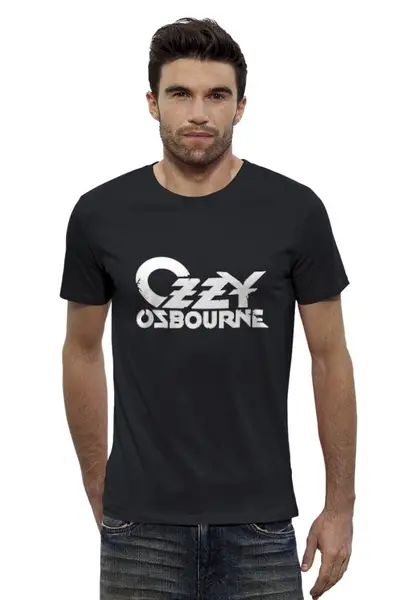 Заказать мужскую футболку в Москве. Футболка базовая Ozzy Osbourne от BURNSHIRTS - готовые дизайны и нанесение принтов.