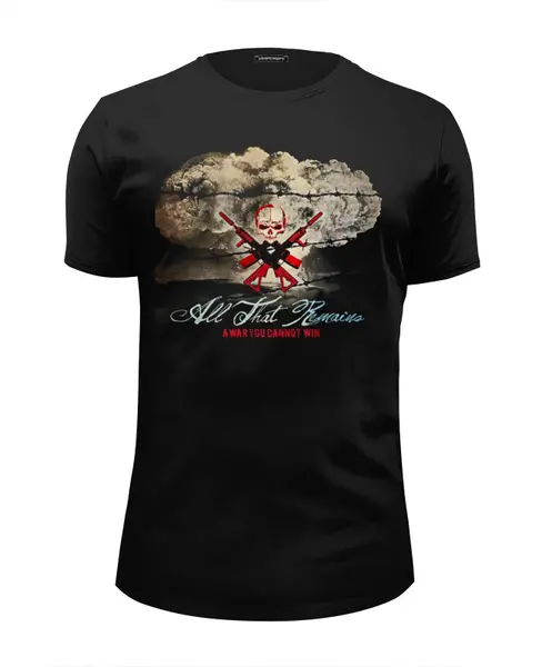 Заказать мужскую футболку в Москве. Футболка базовая All That Remains Band от Leichenwagen - готовые дизайны и нанесение принтов.