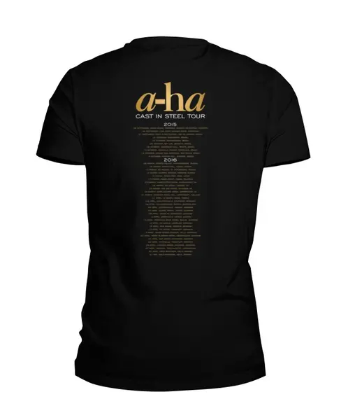 Заказать мужскую футболку в Москве. Футболка базовая a-ha / Cast In Steel Tour от OEX design - готовые дизайны и нанесение принтов.