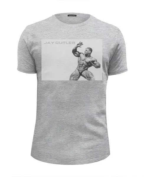 Заказать мужскую футболку в Москве. Футболка базовая Jay Cutler / Джей Катлер от KinoArt - готовые дизайны и нанесение принтов.
