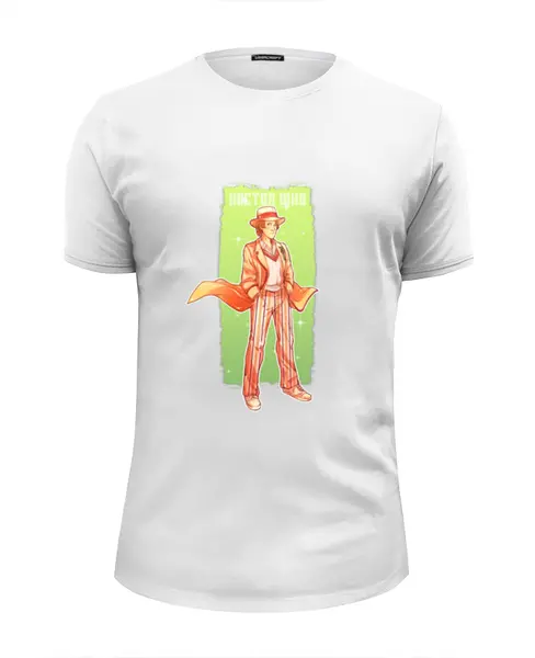 Заказать мужскую футболку в Москве. Футболка базовая Пятый Доктор (Fifth Doctor) от Cosmic Shine - готовые дизайны и нанесение принтов.
