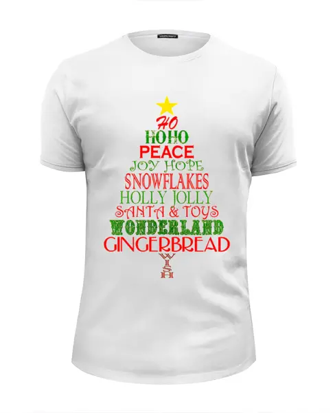 Заказать мужскую футболку в Москве. Футболка базовая Christmas Tree от EXKLUZIV - готовые дизайны и нанесение принтов.