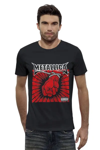 Заказать мужскую футболку в Москве. Футболка базовая Metallica ‎/ St. Anger от OEX design - готовые дизайны и нанесение принтов.