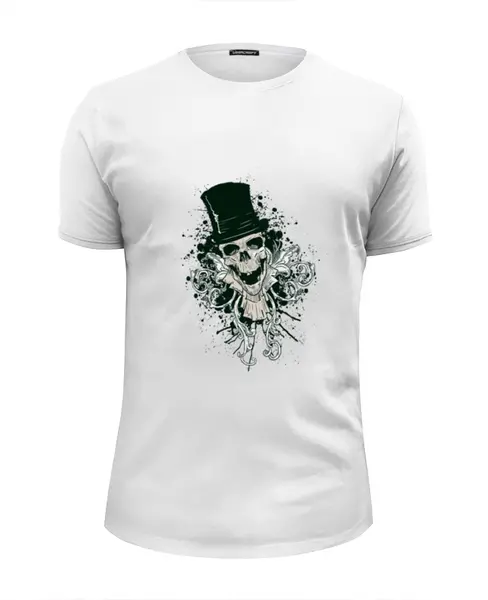 Заказать мужскую футболку в Москве. Футболка базовая Skull Man от balden - готовые дизайны и нанесение принтов.