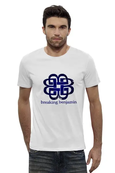 Заказать мужскую футболку в Москве. Футболка базовая Breaking Benjamin от Fedor - готовые дизайны и нанесение принтов.