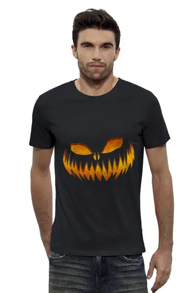 Заказать мужскую футболку в Москве. Футболка базовая HALLOWEEN от CoolDesign - готовые дизайны и нанесение принтов.