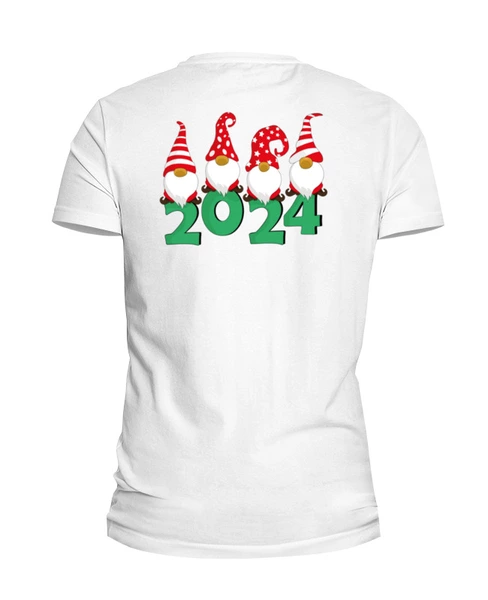 Заказать мужскую футболку в Москве. Футболка базовая Рождественские гномы 2024 от svetlankaivanowa@yandex.ru - готовые дизайны и нанесение принтов.