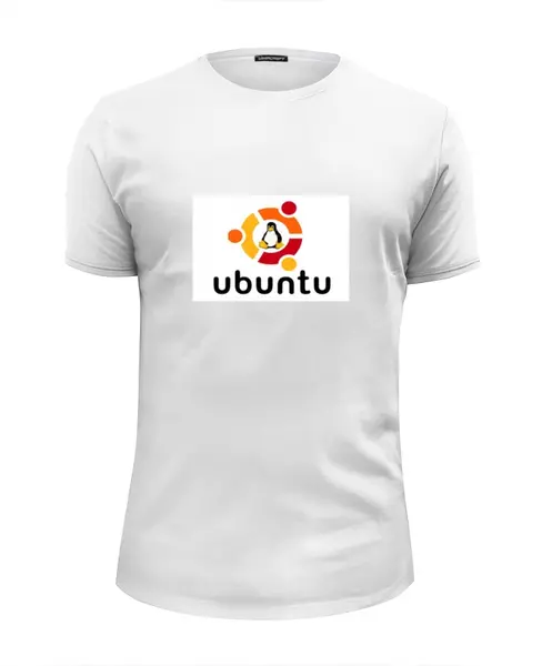 Заказать мужскую футболку в Москве. Футболка базовая Ubuntu от Евгений Беляев - готовые дизайны и нанесение принтов.