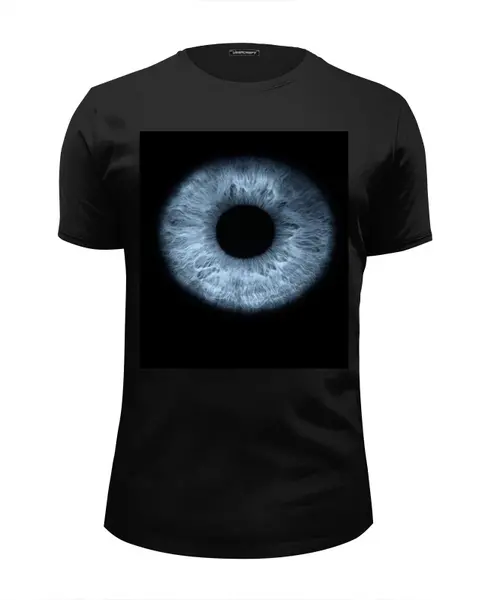 Заказать мужскую футболку в Москве. Футболка базовая Blue eye от Виктор Аксёнов - готовые дизайны и нанесение принтов.