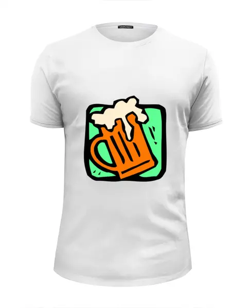 Заказать мужскую футболку в Москве. Футболка базовая алкоголь от Артем Мороз - готовые дизайны и нанесение принтов.