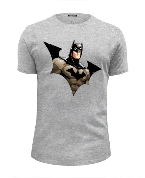 Заказать мужскую футболку в Москве. Футболка базовая Batman от balden - готовые дизайны и нанесение принтов.
