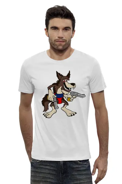Заказать мужскую футболку в Москве. Футболка базовая Бандюга  от T-shirt print  - готовые дизайны и нанесение принтов.