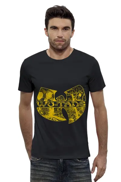 Заказать мужскую футболку в Москве. Футболка базовая свитшот wu tang clan от mitrich420 - готовые дизайны и нанесение принтов.