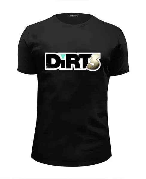 Заказать мужскую футболку в Москве. Футболка базовая DiRT 3 от THE_NISE  - готовые дизайны и нанесение принтов.