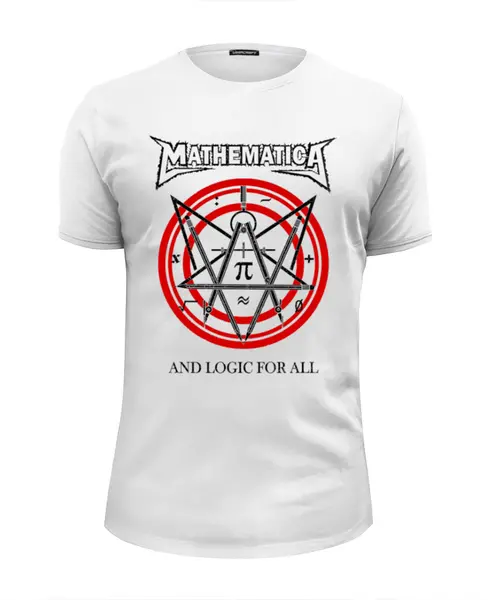 Заказать мужскую футболку в Москве. Футболка базовая Metallica (Mathematica) от Leichenwagen - готовые дизайны и нанесение принтов.