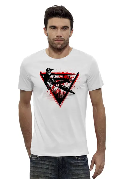 Заказать мужскую футболку в Москве. Футболка базовая Trash Rider от oneredfoxstore@gmail.com - готовые дизайны и нанесение принтов.