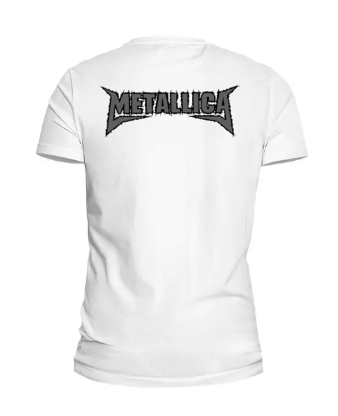 Заказать мужскую футболку в Москве. Футболка базовая Metallica от Leichenwagen - готовые дизайны и нанесение принтов.