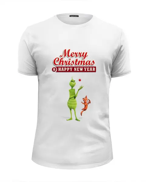 Заказать мужскую футболку в Москве. Футболка базовая Christmas от ZVER  - готовые дизайны и нанесение принтов.